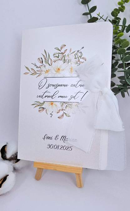 Mărturie pentru jurăminte 2 buc ( format - stil felicitare)