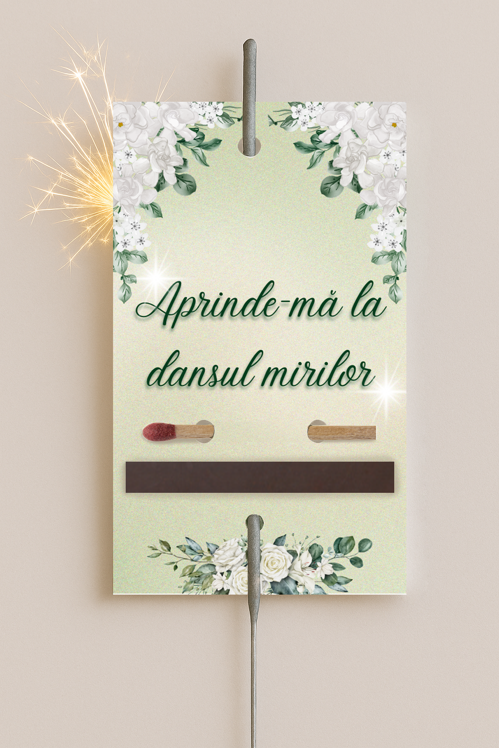 Artificii de mână cu etichetă